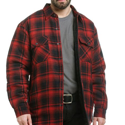 quilt lined flannel shirt